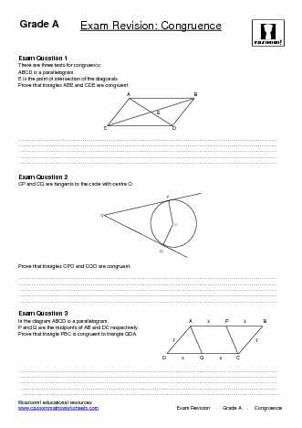 gcse revision worksheets cazoom maths worksheets